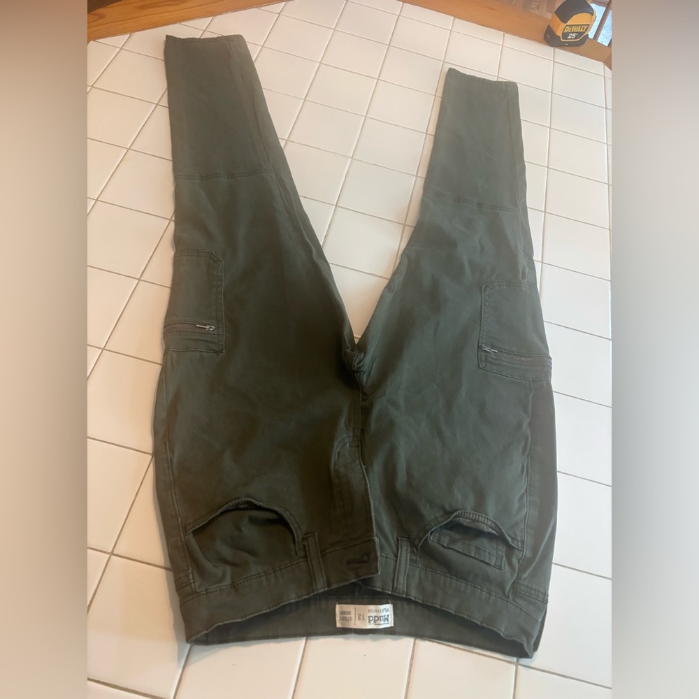 Mudd women’s Skinny Pants cargo green casual classic party comfy work winter - Picture 9 of 10